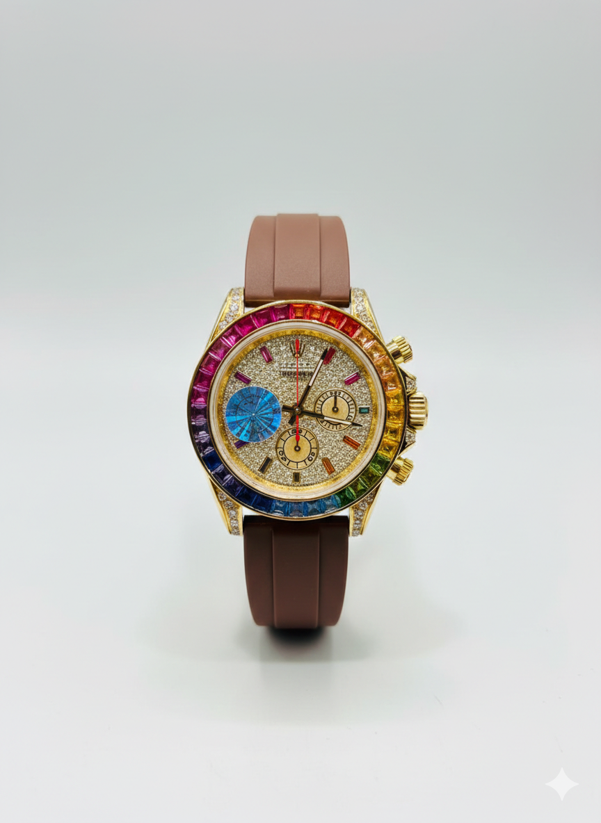 Rolex Daytona Multi Color Stones | Self-Winding | Oysterflex