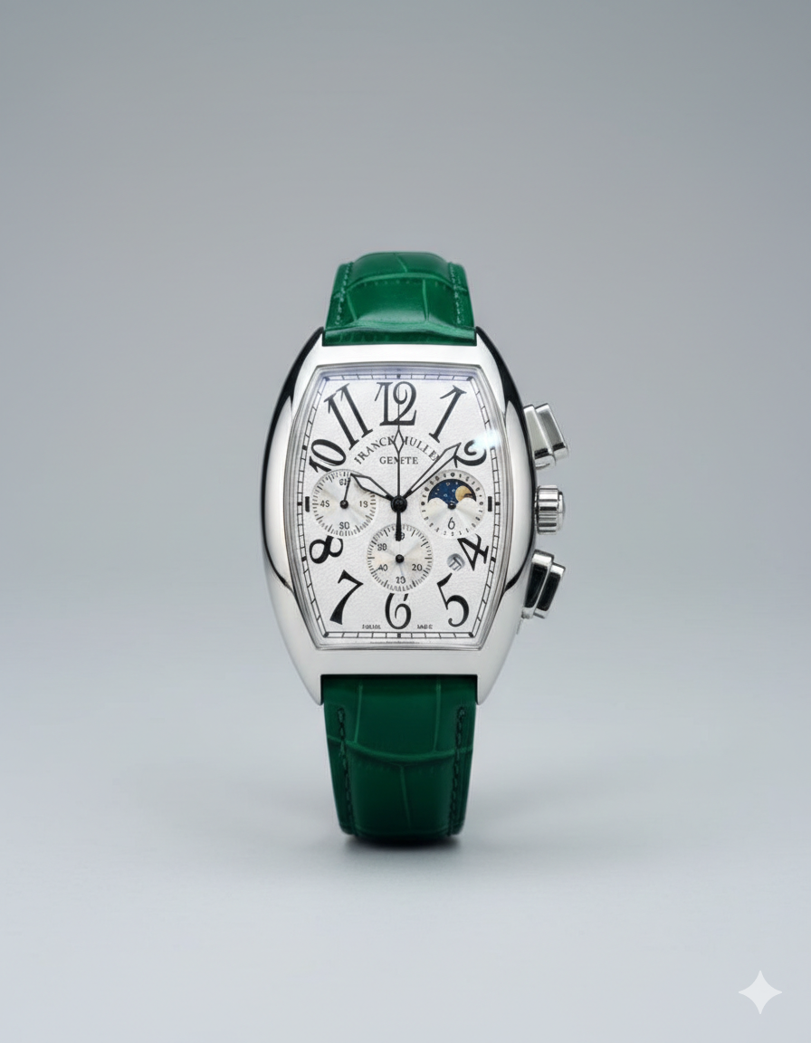 Franck Muller – Cintrée Curvex Moonphase – White Dial