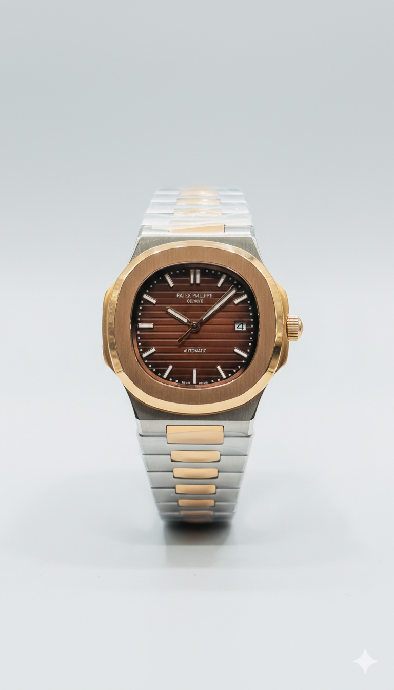 Patek Philippe Nautilus Two-Tone Rose Gold Case | Self Winding