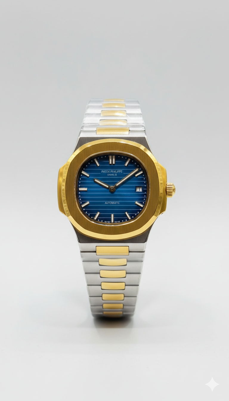 Patek Philippe Nautilus Two-Tone Gold Case| Self Winding