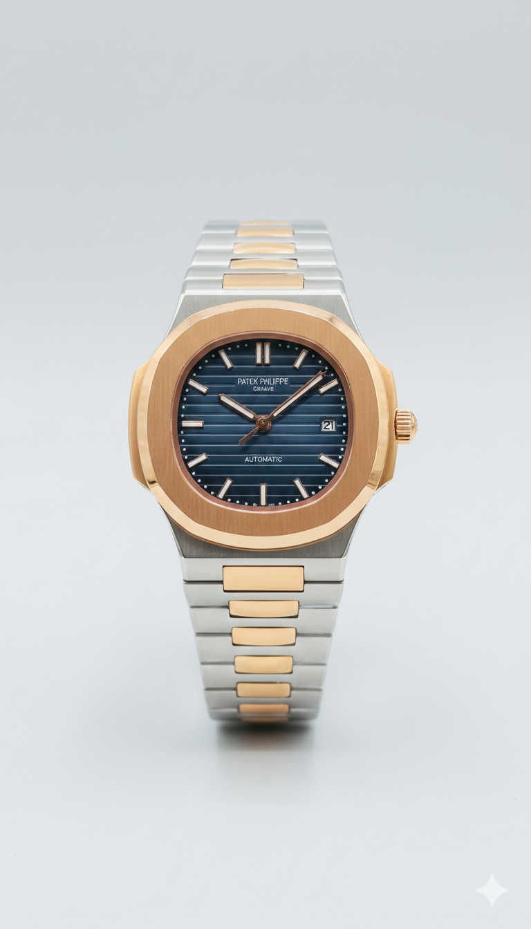 Patek Philippe Nautilus Two-Tone Rose Gold Case | Self Winding