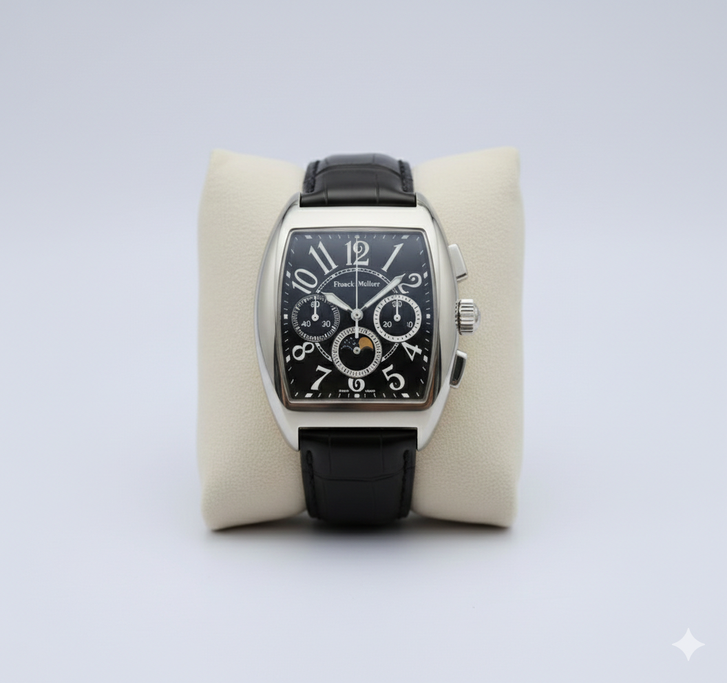 Franck Muller – Cintrée Curvex Moonphase – Black Dial