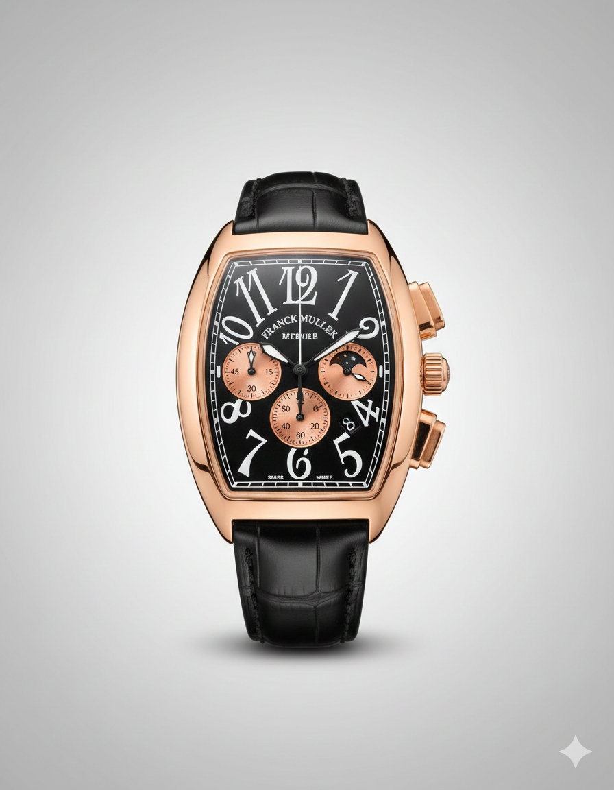 Franck Muller – Cintrée Curvex Moonphase | Rose Gold Dial