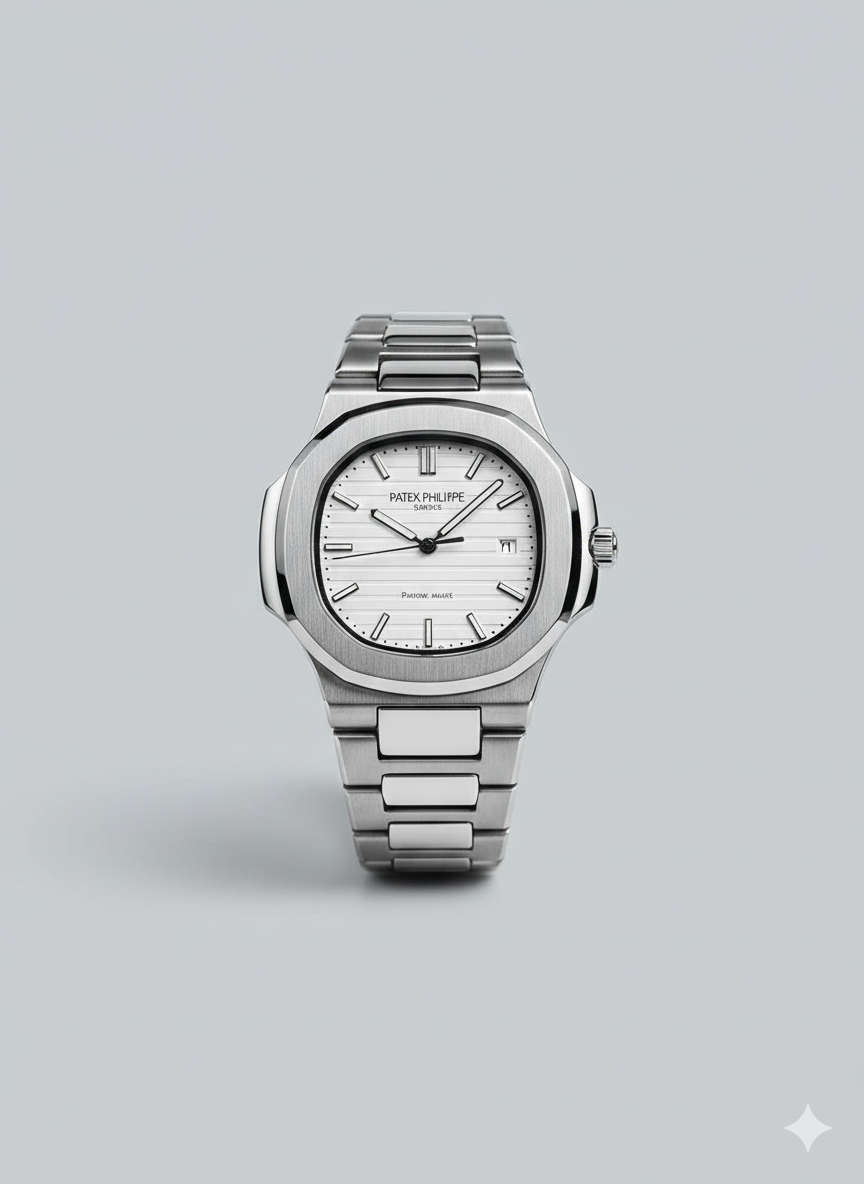 Patek Phillipe Geneve Nautilus Silver Case | Quartz