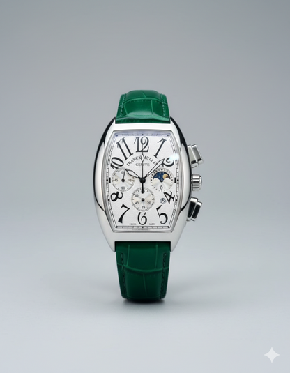 Franck Muller – Cintrée Curvex  Moonphase – White Dial