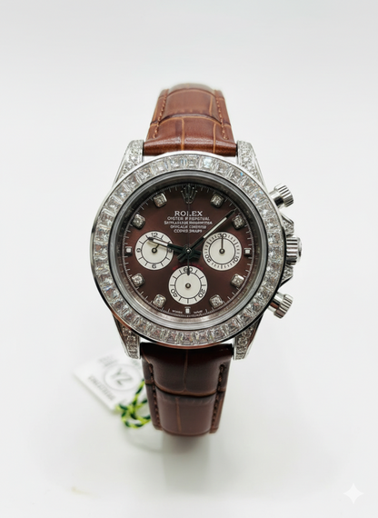 Rolex Daytona  White Color Stones | Self-Winding | Oysterflex