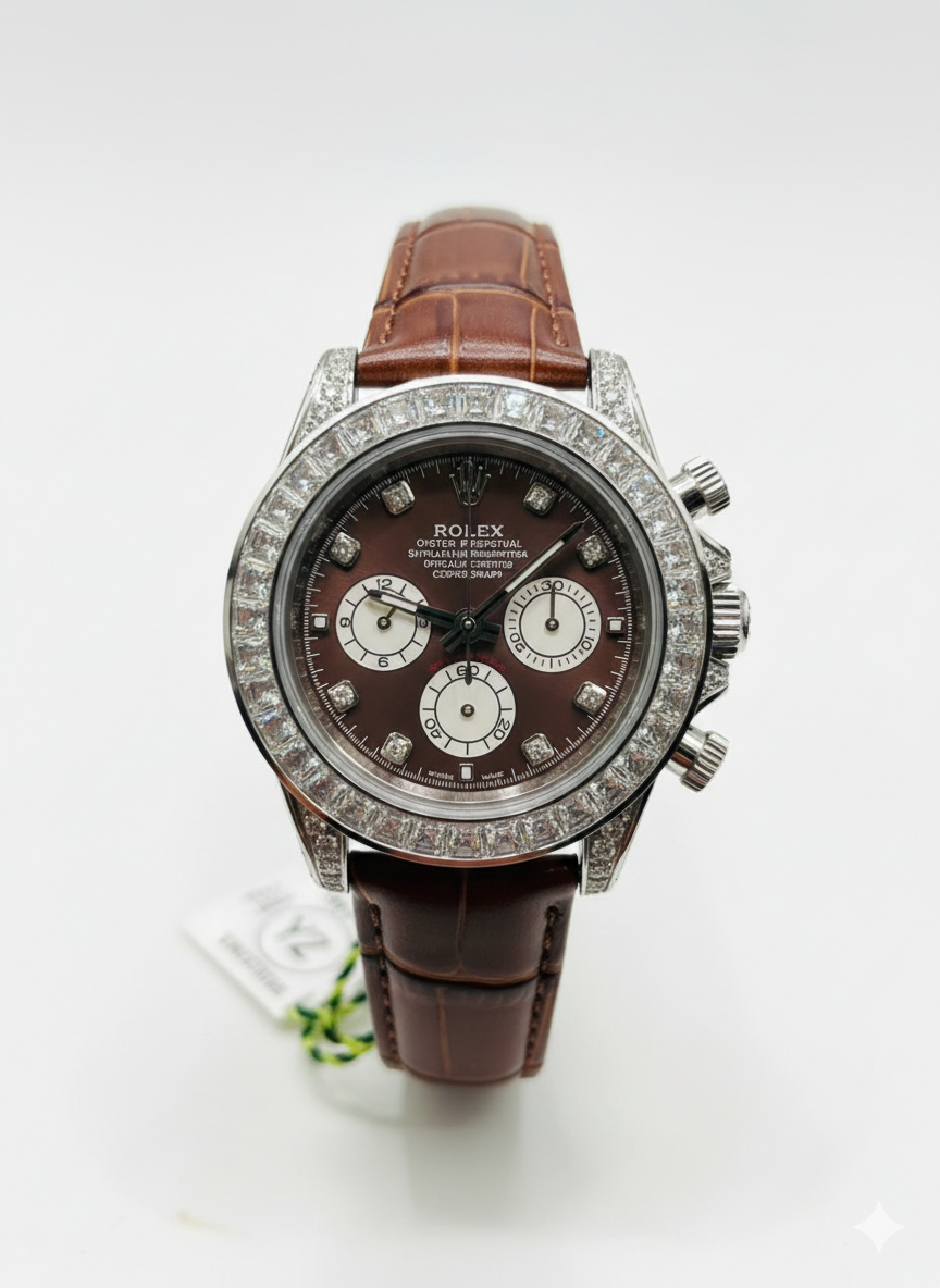 Rolex Daytona  White Color Stones | Self-Winding | Oysterflex