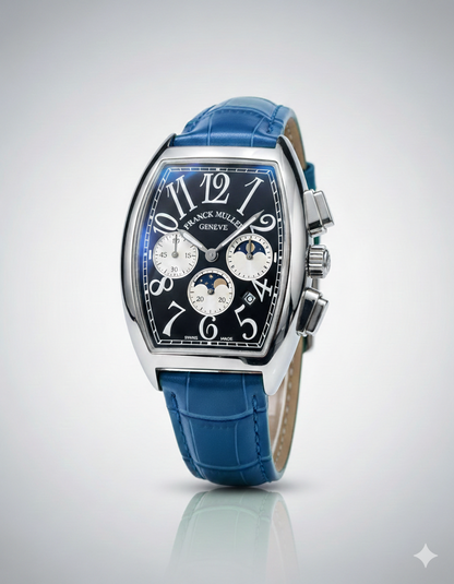 Franck Muller – Cintrée Curvex  Moonphase – Black Dial