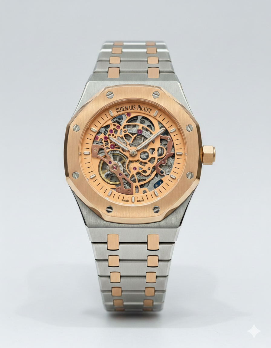 Audemars Piguet – Royal Oak Open Worked | Two-Tone RG | Self-Winding
