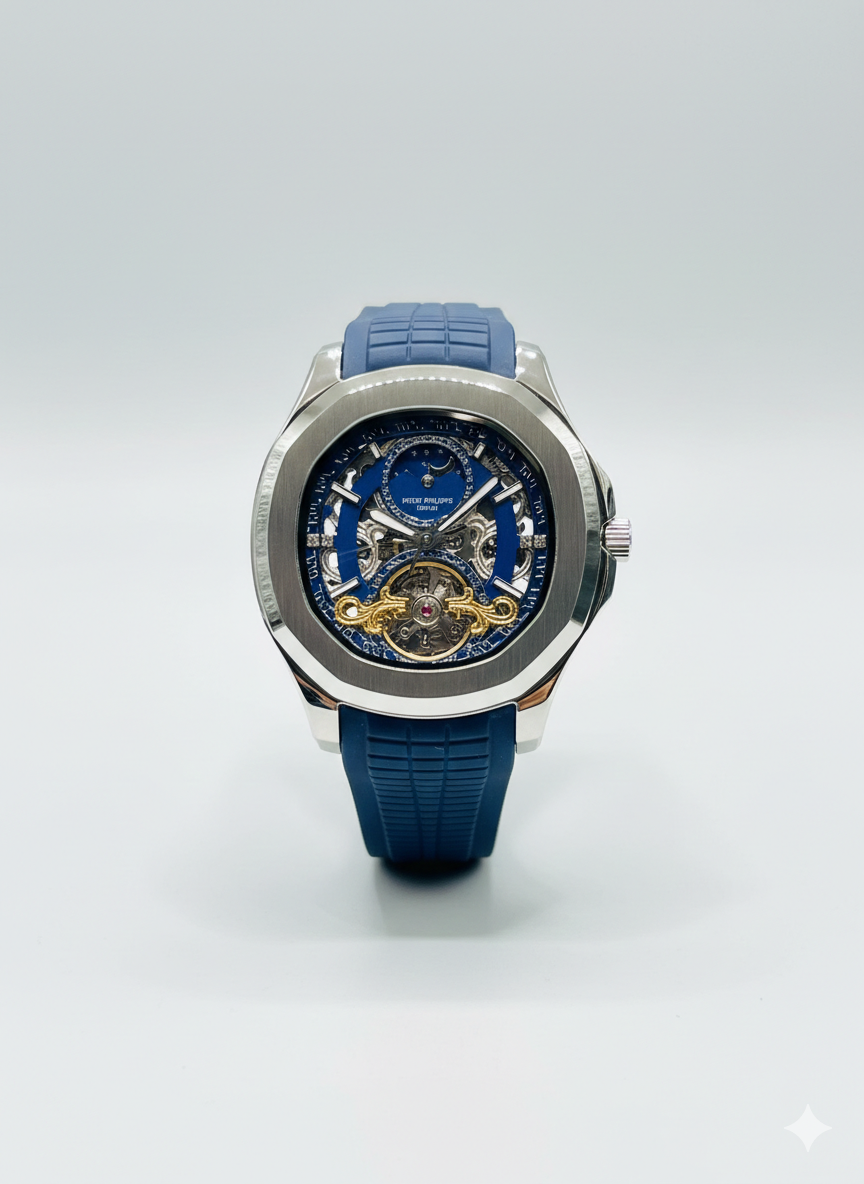 Patek Philippe Aquanaut Skeleton Silver Case | Self Winding