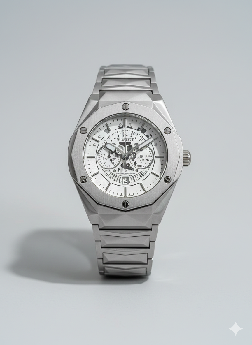 Hublot Diamod Cut Skeleton Texture