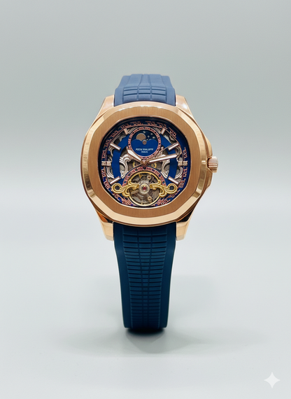 Patek Philippe Aquanaut  Skeleton Rose Gold Case | Self Winding