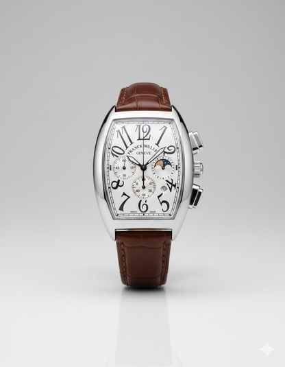 Franck Muller – Cintrée Curvex  Moonphase – White Dial